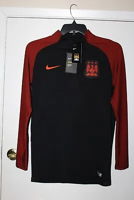 Nike Manchester City Football Soccer Training 1/4 Zip Sweatshirt Size M New • $79.99