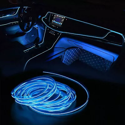 2M Car Interior Atmosphere Wire Auto Strip Light LED Decor Lamp Accessories • $7.98