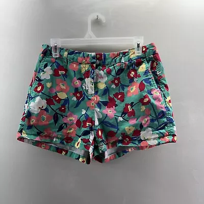 ELLE Shorts Women's Size 6 Chino Floral Flat Front Stretch Fit • $3