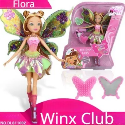 Winx Club Series Doll Cartoon Figure Believix Fairy Flora Doll Collection Gift • $63.59