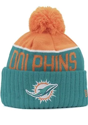 Miami Dolphins New Era Beannie Hat One Size  • $19.95