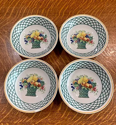 £53.95 • Buy SET Of 4 Villeroy & Boch *BASKET*  6  Fruit Or Dessert Bowls Germany EXCELLENT