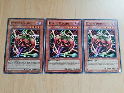 Yugioh Card - Mystic Tomato - 5DS1-EN017 1ST EDITION 3 CARD PLAYSET • £2