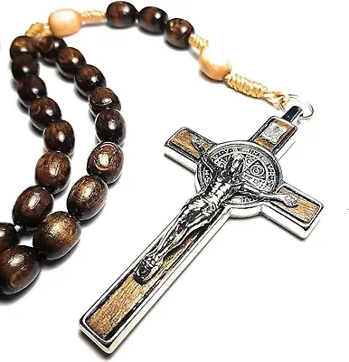 Made In Italy Rosary Blessed By Pope Francis Vatican Rome Holy Father Medal Cros • $18.11