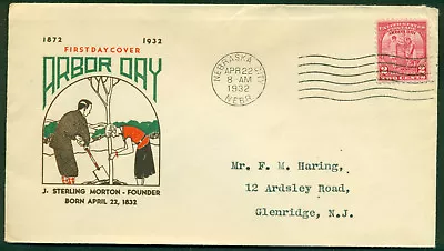 Scott # 717 Fdc Jenkins Cachet Typed Address Nebraska City Great Price! • $9.95