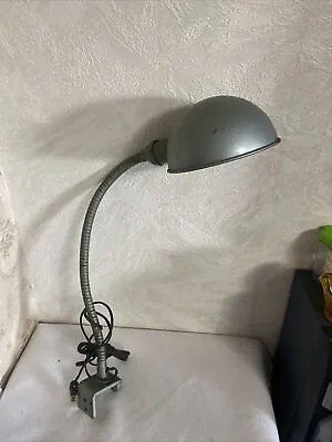 Vintage Industrial Work Bench Lamp Screws On. • $97