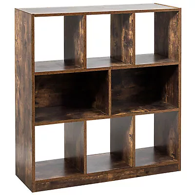 Bookcase Industrial Freestanding Bookshelf Storage Organizer W/ Open • $98.99