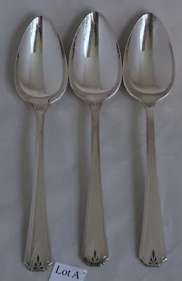 Oneida Community Plate Deauville 3 SERVING SPOONS Vintage Silverplate Flatware • $18.96