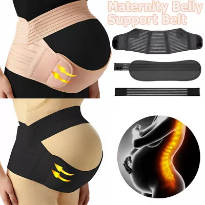 3 In 1 Maternity Belly Belt For Pregnant Women Adjustable Band Support Pelvic • $14.79