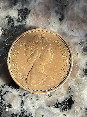 1971 NEW PENCE 2p British Elizabeth II Coin Very Rare - 1 • $500