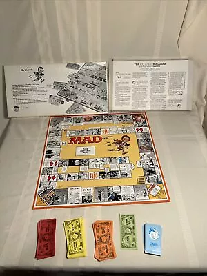  Mad Magazine  Parker Brothers Board Game 1979 (Board Cards Money &Box) • $9.95