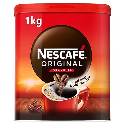 Nescafe Original Instant Coffee Granules 1kg Tin - Approx 555 Cups • £19.70