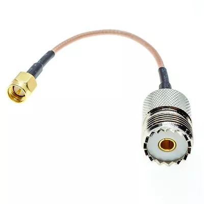 SMA Male To UHF SO239 Female Connector RG316-D Double Shield Coaxial Cable Lot • $3.29