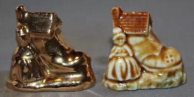 Wade Nursery Rhyme Series Old Woman Who Lives In A Shoe With Matching Gold Tone • $22.95