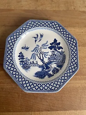 Royal Staffordshire Willow Pattern Ironstone Side Plate J&G Meakin Octagonal • £8.50