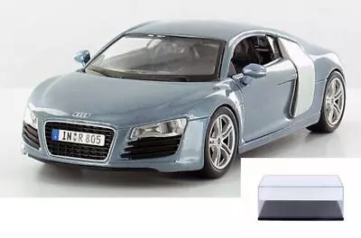 Diecast Car & Display Case Audi R8 Metallic Blue Maisto 31281bu 1/24 Scale • $19.99