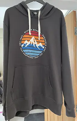 Kangaroo Poo Mountain Winter Sports Hoodie Size 3xl Mid Grey New No Tags • £9