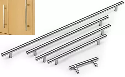 T Bar Kitchen Bathroom Cupboard Cabinet Drawer Door Handle 64-484mm Hole Centres • £4.84