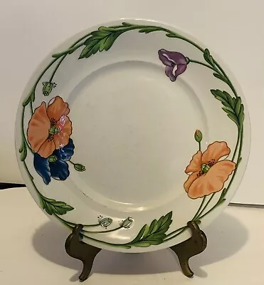 7 Villeroy & Boch Amapola Orange Flowers Dinner Plates 9.75” • $32.99