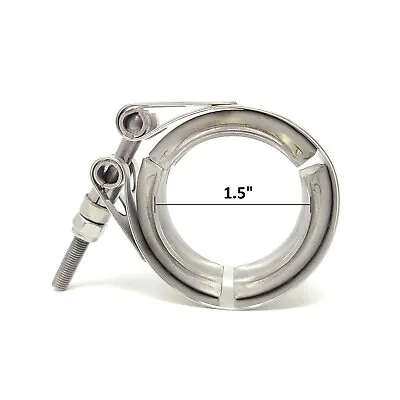 $10.98 • Buy Ledin 1.5  Exhaust V-Band Clamp Stainless Steel Turbo Downpipe Heavy Duty 38 Mm