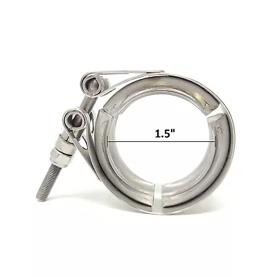 $10.98 • Buy Ledin 1.5  Exhaust V-Band Clamp Stainless Steel Turbo Downpipe Heavy Duty 38 Mm