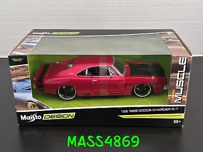 Maisto 1969 DODGE CHARGET R/T Classic Muscle - #32537 RED - 1/24 - NEW VHTF • $29.99