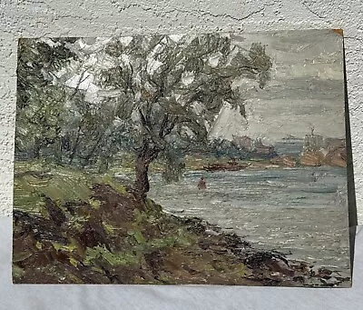 Vintage 1952 Russian Impressionist Oil Painting By A.A. Lopatkin Signed Unframed • $299.99