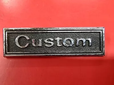 Vintage OEM GM Chevrolet 1974? Chevy Nova 2 Door  Custom Emblem #9673122 • $24