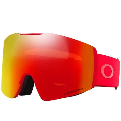 Oakley Case Line L Snowboard Goggles Ski Goggles Goggle Red / Torch Iridium • $191.29