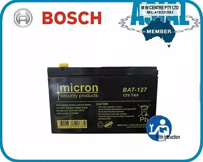 BOSCH Alarm Battery New Supplied By Bosch 12V 7Ah AGM Deep Cycle • $43.50