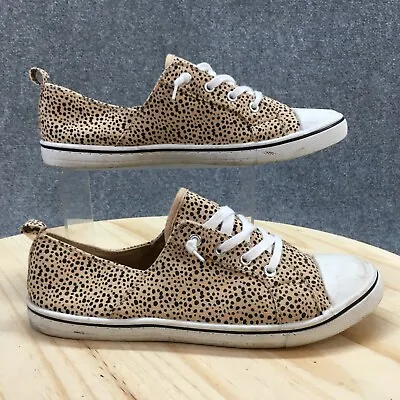 Maurices Shoes Womens 11M Cheetah Casual Low Top Sneaker 113339 GIA Brown Fabric • $17.84