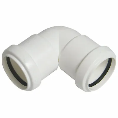 £2.99 • Buy Waste Pipe Fitting Push Fit 40mm White Many To Choose From Elbows Straights Tee 