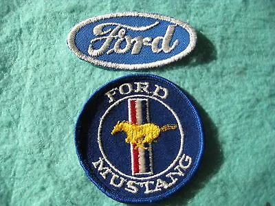 Vintage  Ford  Mustang    Hat Patch Set Sew On 3 X3 -3 1/8 X1 1/2   • $8