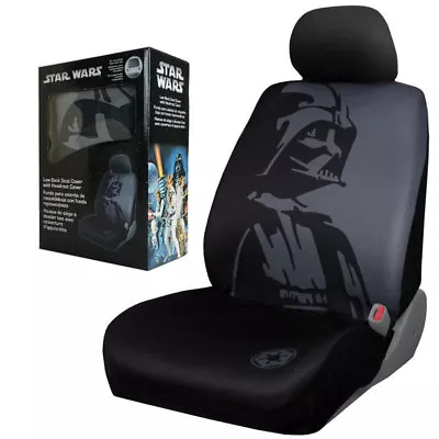 $38.97 • Buy New Black & Gray Star Wars Darth Vader Front Low Back Car Truck Seat Cover
