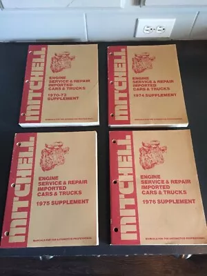 Mitchell Engine Service & Repair Imported Cars & Trucks Manuals 1970-1976 Lot  • $14.90