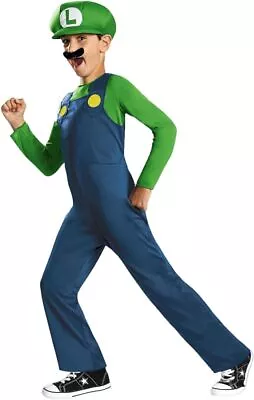 Disguise Nintendo Super Mario Brothers Luigi Classic Boys Costume • $17.99