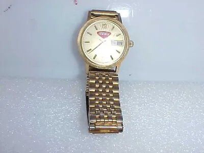 Vintage1960's  Tom's Peanut Gold Tone Watch Lance Gordon's Jar Store Sign • $95