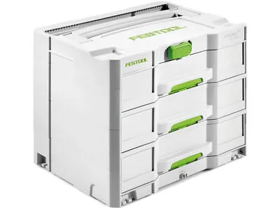 £84.99 • Buy Festool 200119 SYS4TL-SORT/3 322mm 3 Drawer Sortainer Systainer Compatible