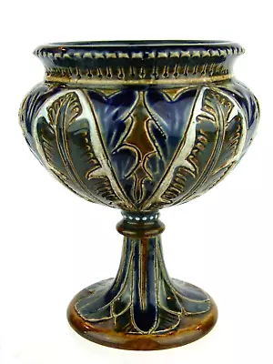 £195 • Buy A Rare Doulton Lambeth Miniature Pedestal Planter - Isabella Miller.  Dated 1877