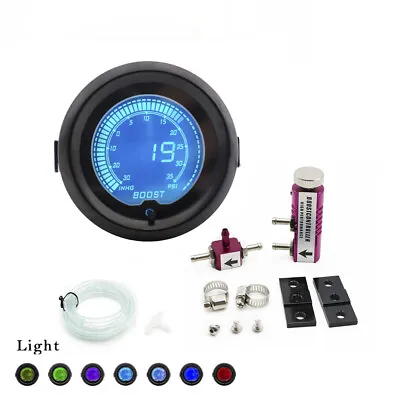 2  52mm 7 Color EVO PSI Turbo Boost Gauge Pressure Meter+Boost Controller Kit PL • $68.75