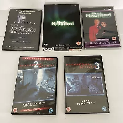 REDUCED Paranormal Dvd Bundle Including Most Haunted And Paranormal 2 & 3 • £8