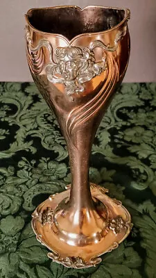 Copper & Pewter 1870's Hand Hammered & Designed Unique Goblet Or Vase Well Done  • $395