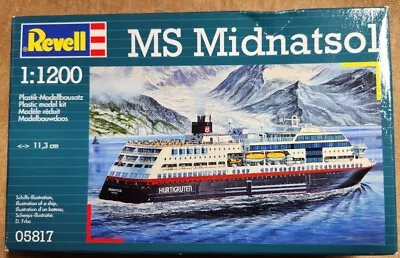 MS Midnatsol Revell 1:1200 Plastic Model Kit Hurtigruten Ship 05817 • $9.95