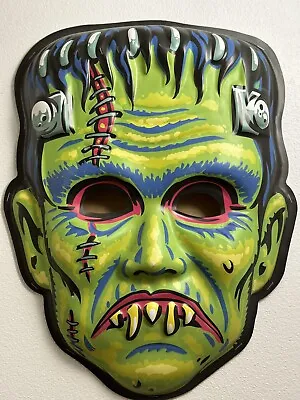 Frankenstein Mask Wall HUGE Ghoulsville Retro A Go Go Son Of A Big Frankie • $84.99