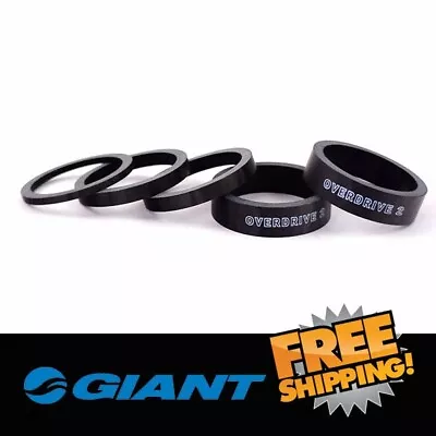 GIANT 1-1/4  Overdrive2 Headset Carbon Spacer Kit - 5 Pieces / 1set • $24.90