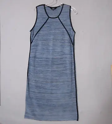 Misook Collection Dress Women XL Blue Sheath Thin Knit Sleeveless Career Church • $31.99