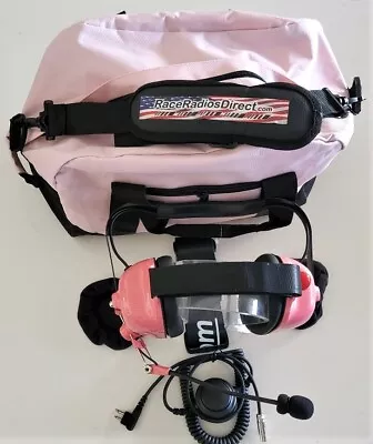 $169.99 • Buy Racing Headset Pro Spotter Kit Motorola 2pin Pro 50 Pink Carbon