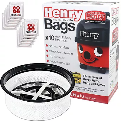 £21.83 • Buy NUMATIC Vacuum Filter 12  + Dust Bags Genuine Hepa-Flo X 10 HENRY HETTY + Fresh