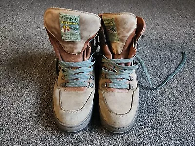 Mephisto Brown & Green Leather & Suede Hiking Boots 431 29068 Size 10 • $150