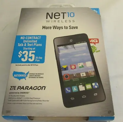 Brand New Sealed In Factory Box  Net10 Zte Paragon 4g Lte Smart  Phone • $59.50